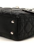Lambskin Cannage Mini Lady D1OR Black