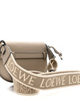 Calfskin Jacquard Mini Gate Dual Bag Clay
