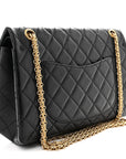 Aged Calfskin Quilted 2.55 Reissue 226 Flap Black