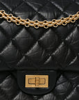 Aged Calfskin Quilted 2.55 Reissue 226 Flap Black