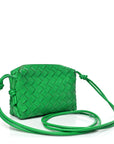Nappa Intrecciato Mini Loop Camera Bag Parakeet