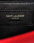 Grain De Poudre Medium Monogram Kate Satchel Red