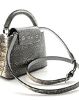 Lizard Mini Capucines Argento