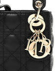 Lambskin Cannage Micro Lady D1OR Black