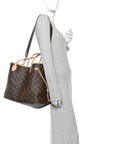 Monogram Stamped Inside Out Neverfull Bandouliere GM Beige