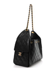Caviar Quilted Small CHNL 25 Handbag Black