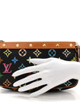Monogram Multicolor Pochette Accessories Black