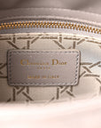 Lambskin Cannage Small Lady D1OR Grey