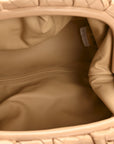 Nappa Maxi Intrecciato The Pouch Oversized Clutch Almond