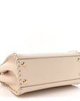 Nappa Interlace Mini Peekaboo Iconic Satchel Camelia