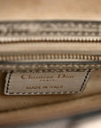 Calfskin Newspaper Printed Saddle Bag Black White