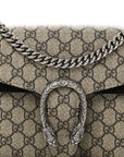 GG Supreme Monogram Small Dionysus Shoulder Bag Black
