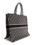 Oblique Large Book Tote Blue Multicolor