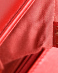 Calfskin Quilted New Medium Boy Flap Red