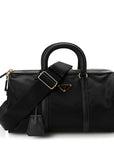 Re-Nylon Saffiano Medium Re-Edition 1978 Top Handle Bag Black