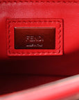 Vitello Seta Century Nappa Whipstitch Mini Peekaboo Iconic Satchel Fiamma