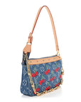 LV X TM Monogram Denim Cerises Pochette Accessories Blue