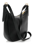 Supple Calfskin Cuir Triomphe Small Heloise Shoulder Bag Black