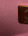Tweed Quilted Wallet On Chain WOC Pink