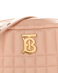 Lambskin Quilted Mini Lola Camera Bag Peach Pink