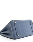 Matte Porosus Crocodile Birkin 30 Bleu Brighton