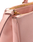 Saffiano Medium Galleria Double Zip Tote Orchidea