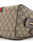 GG Supreme Monogram Web Small Ophidia Top Handle Bag Beige Ebony