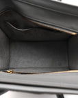 Baby Drummed Calfskin Micro Luggage Kohl