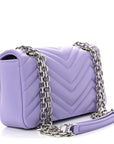 Lambskin Matelasse Small GG Marmont Shoulder Bag Lapis