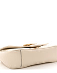 Calfskin Matelasse Mini GG Marmont Shoulder Bag White