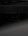 Lambskin Quilted Medium Boy Flap Black