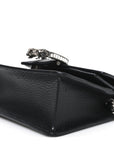 Dollar Calfskin Crystal Mini Dionysus Top Handle Bag Black Crystal