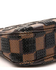 Damier Paillettes Mini Pochette Accessories Black