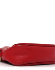 Pebbled Calfskin Small Soho Disco Bag Tabasco Red