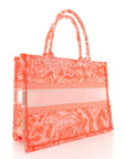Transparent Canvas Embroidered Medium D1ORiviera Toile De Jouy Book Tote