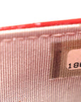 Patent Quilted Brilliant Wallet On Chain WOC Red