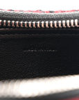 Wool Tartan Medium Ava Triomphe Shoulder Bag Red Black