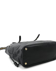 Tessuto Nylon Saffiano Tote Black