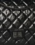Glazed Calfskin Quilted 2.55 Reissue 226 Flap So Black