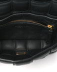 Nappa Maxi Intreccio Small Padded Cassette Crossbody Bag Black
