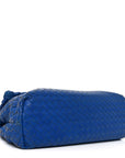 Nappa Intrecciato Medium Olimpia Shoulder Bag Blue
