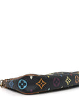 Monogram Multicolor Pochette Accessories Black