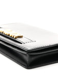 Calfskin J'AD1OR Wallet on Chain Pouch Black