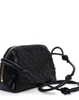 Nappa Intrecciato Concert Pouch Black