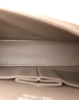 Caviar Quilted Medium Double Flap Taupe