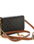 Triomphe Canvas Multipochette Tan