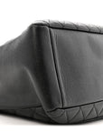 Caviar Quilted Grand Shopping Tote GST Black