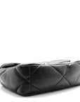 Lambskin Quilted Medium CHNL 19 Flap Black