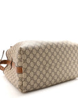 GG Icon Monogram Padlock Shoulder Bag Beige Dark Brown