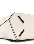 Calfskin Small Puzzle Bag White
